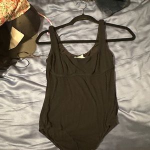 Black tank bodysuit